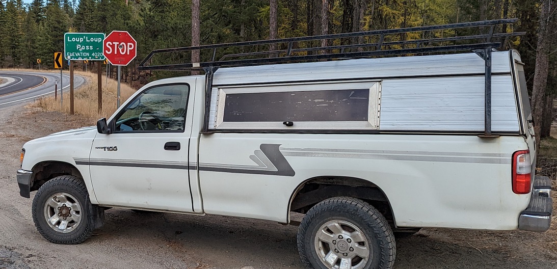 At Loup Loup Pass, test drive after top-end engine work.